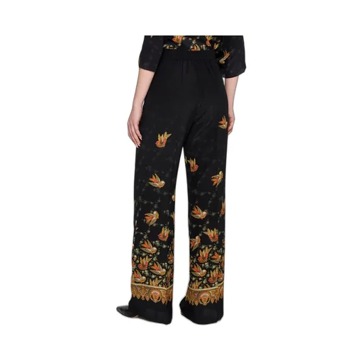 Paisley Printed Straight Leg Trousers