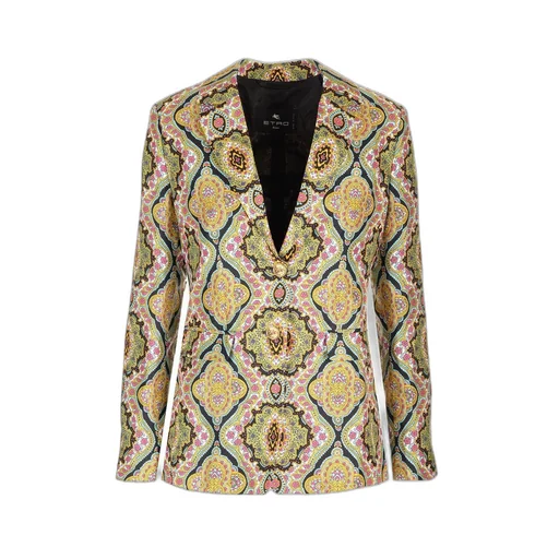 Single Breasted Printed Blazer