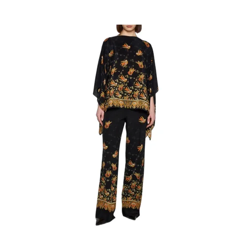 Paisley Printed Straight Leg Trousers