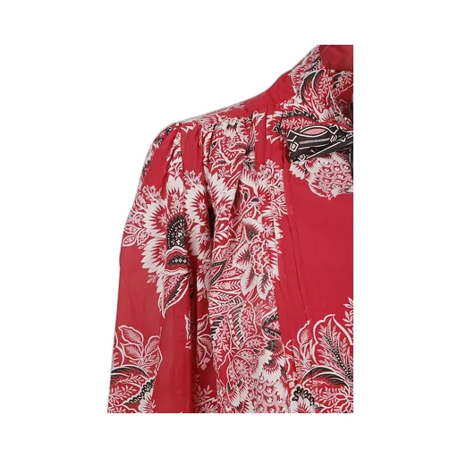 Floral-Printed Long-Sleeved Blouse