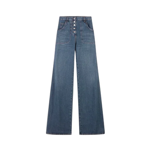 High-Waisted Flared Jeans