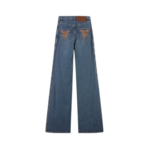 High-Waisted Flared Jeans