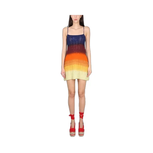 Spaghetti Strap Knitted Mini Dress