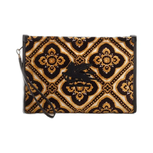 Pegaso Embroidered Zipped Makeup Bag