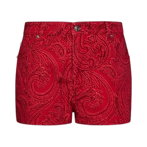 Paisley Print Shorts