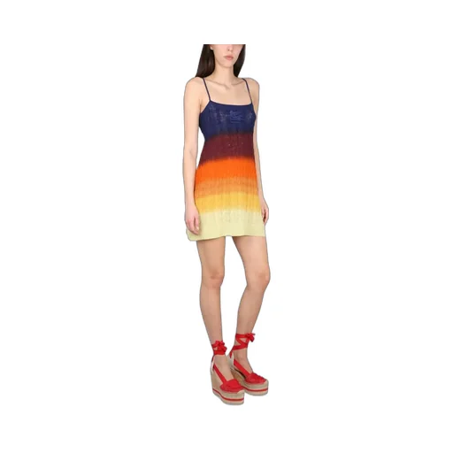 Spaghetti Strap Knitted Mini Dress