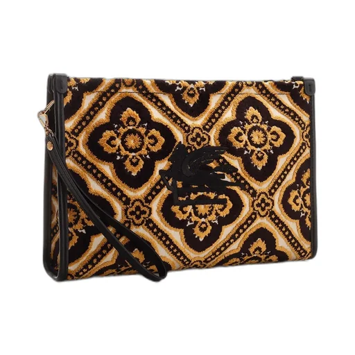 Pegaso Embroidered Zipped Makeup Bag