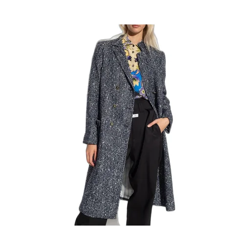 Double-Breasted Tweed Coat