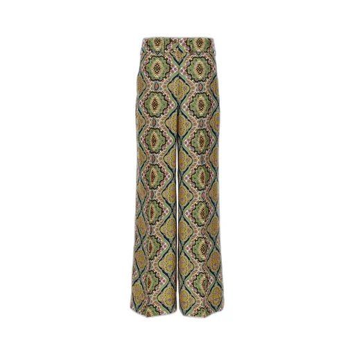 Allover Print Wide-Leg Pants