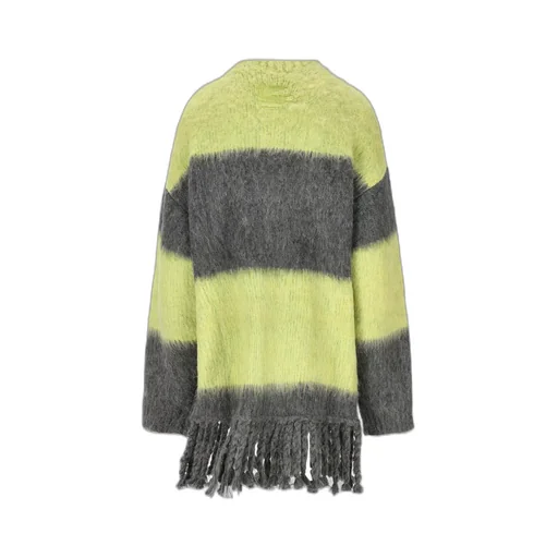 Crewneck Long-Sleeved Cardigan