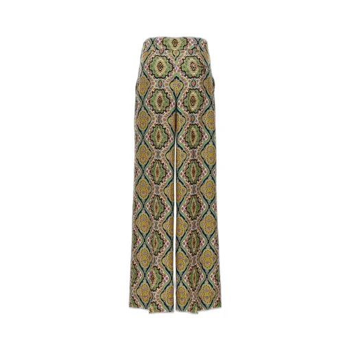 Allover Print Wide-Leg Pants