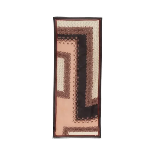 Paisley Printed Frayed Hem Scarf