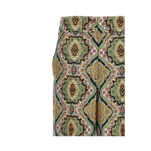 Allover Print Wide-Leg Pants