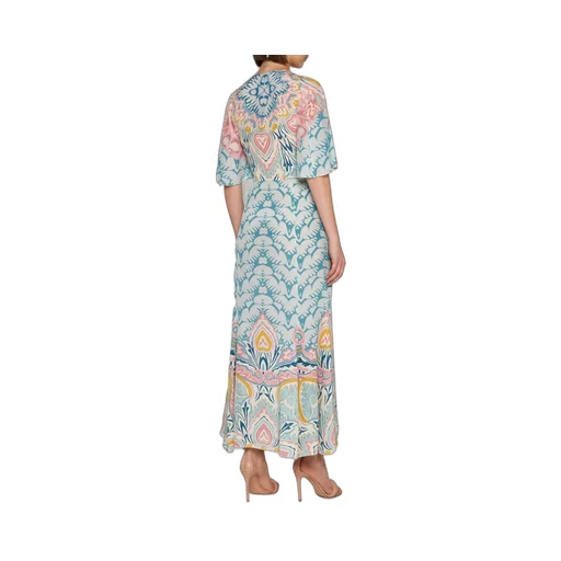 Paisley-Pattern Maxi Dress