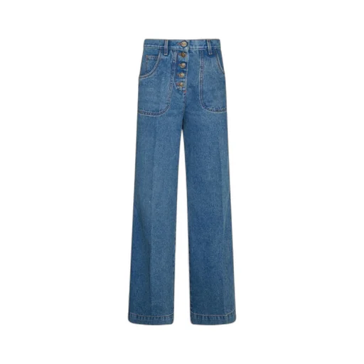 Logo Patch Denim Jeans