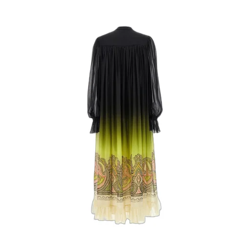 Gradient Effect V-Neck Dress