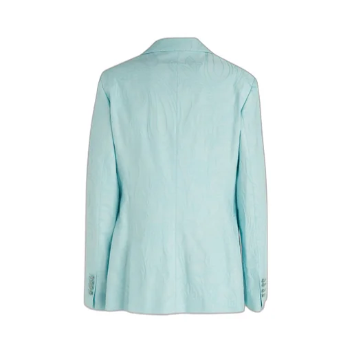 Paisley Jacquard Single Breasted Blazer