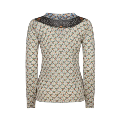 All-Over Floral Printed Knitted Top