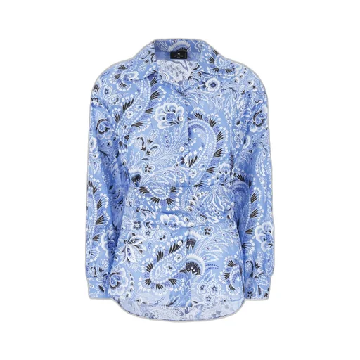 Paisley Printed Belted Waist Shirt