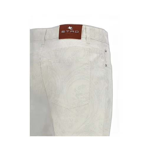 Paisley Printed Cropped Jeans