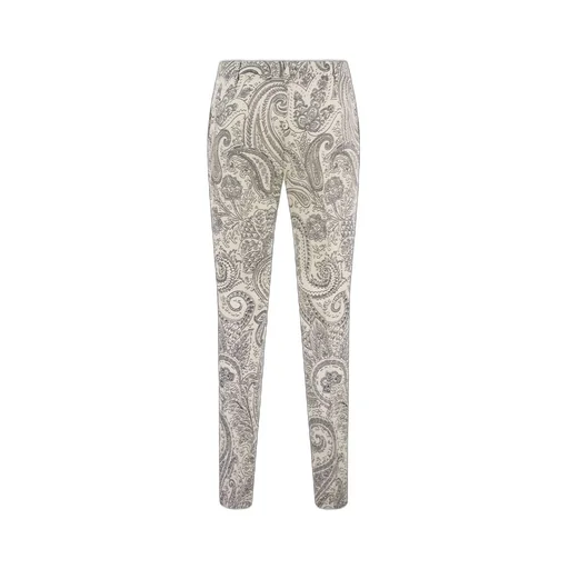 Paisley Print Tapered Trousers