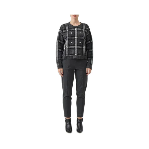 Embellished Plaid Jumper