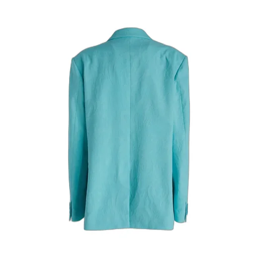 Paisley Jacquard Single-Breasted Jacket