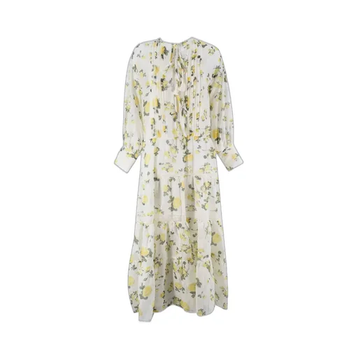 Floral Lace-Trim Dress