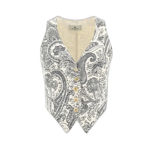 V-Neck Paisley Waistcoat