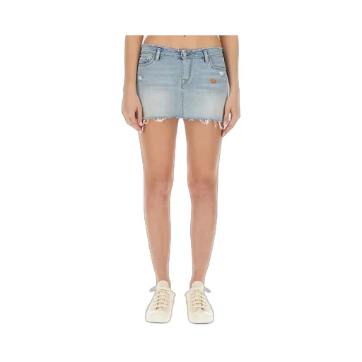 Erl X Levis Denim Mini Skirt