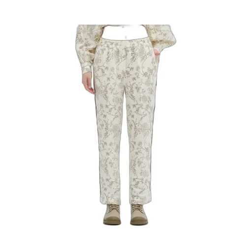 Floral Printed Elastic Waist Pants