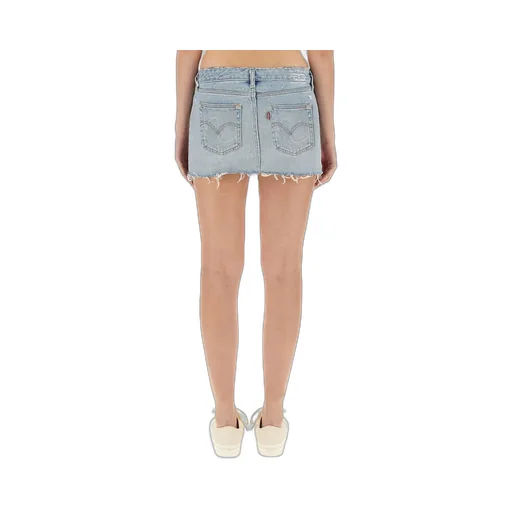Erl X Levis Denim Mini Skirt
