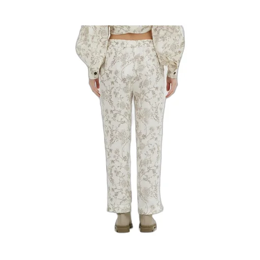 Floral Printed Elastic Waist Pants