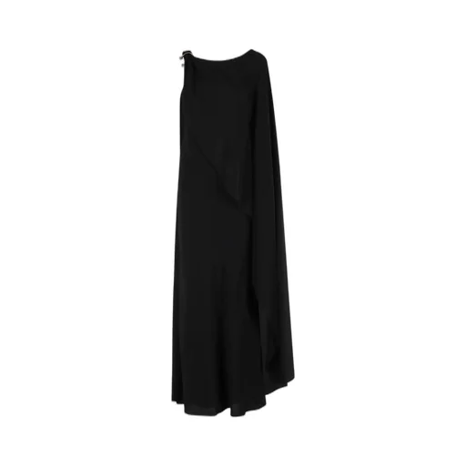 Draped Silk Dress