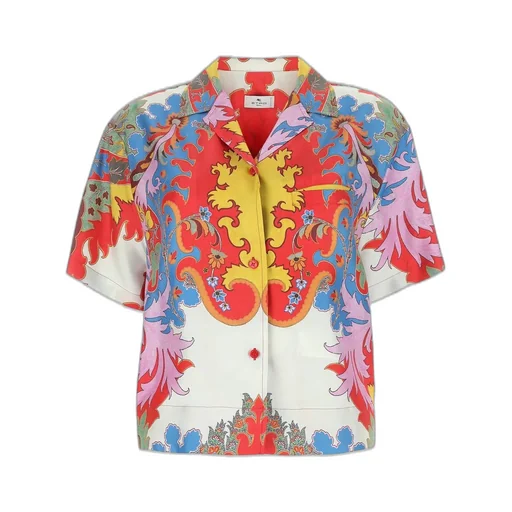 Graphic Printed Button-Up Shirt