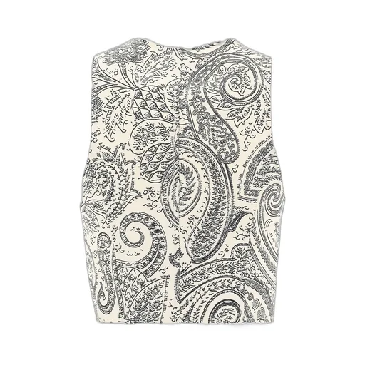 V-Neck Paisley Waistcoat