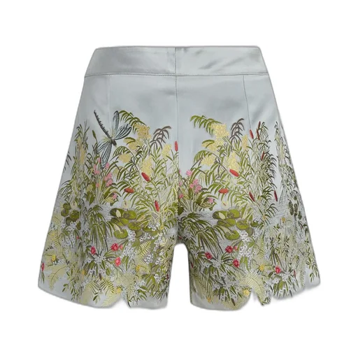Floral Embroidered Shorts