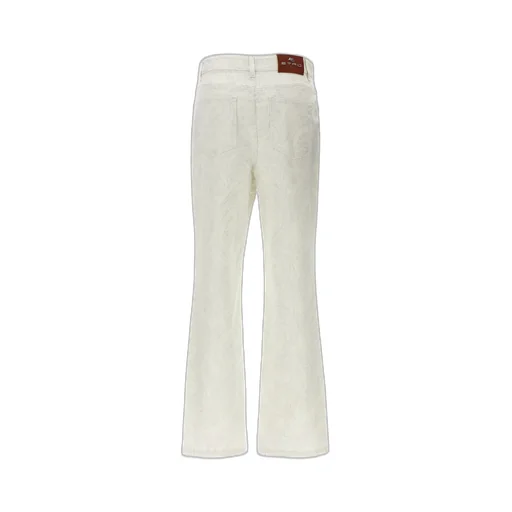 Paisley Printed Cropped Jeans