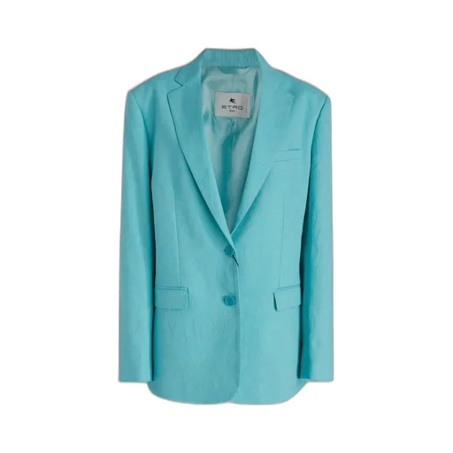 Paisley Jacquard Single-Breasted Jacket