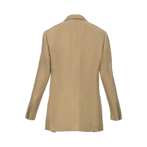 Double-Breasted Long-Sleeved Blazer