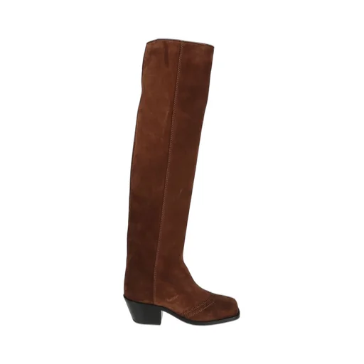 Brogue Detailed Stretch Boots