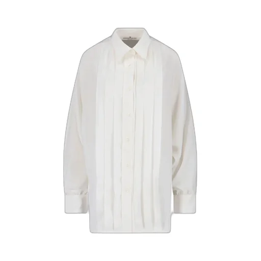 Long Sleeved Pleated Shirt