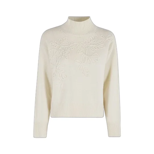 Embroidered Turtleneck Knitwear