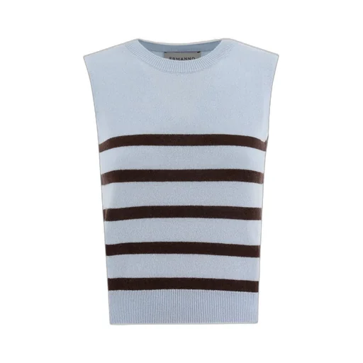 Striped Wool-Cashmere Waistcoat