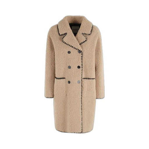 Double-Breasted Teddy Coat