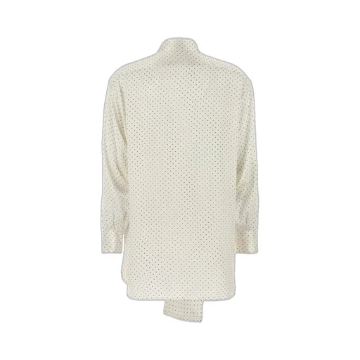 Polka Dot Printed Long-Sleeved Shirt