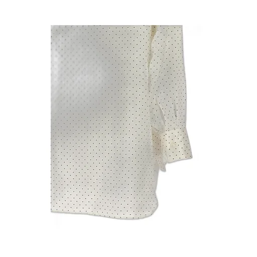 Polka Dot Printed Long-Sleeved Shirt