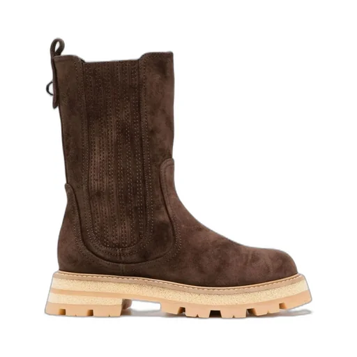 Slip On Biker Boots