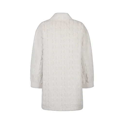 Textured Button-Up Coat