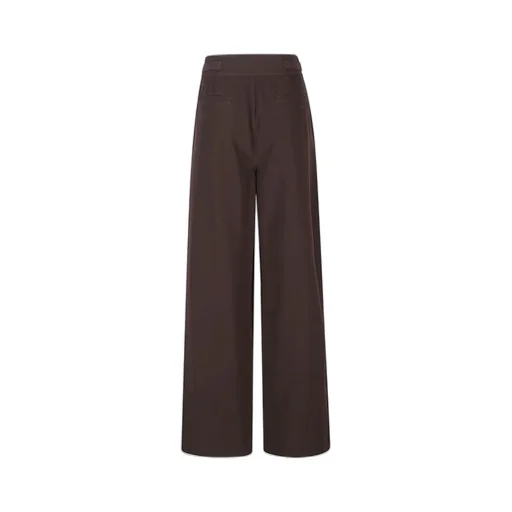 Wide-Leg Pleated Pants